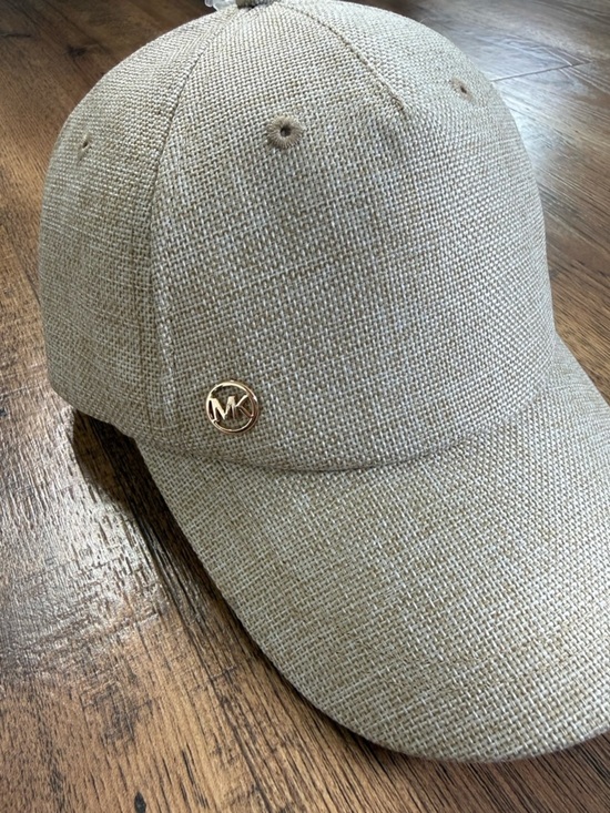 MICHAEL Michael Kors Beige Linen-Texture Baseball Cap main image 6